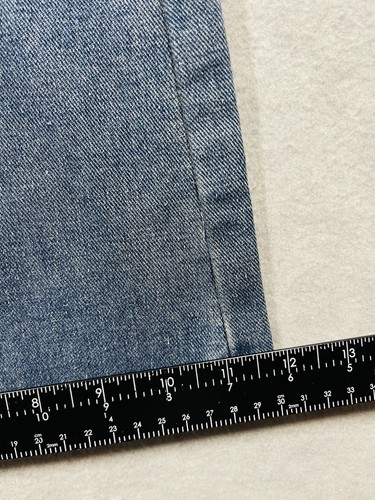 Womens Wide Leg Flap Pocket Jeans Size L (8/10) Embellished Cross Western Grunge - Picture 9 of 15