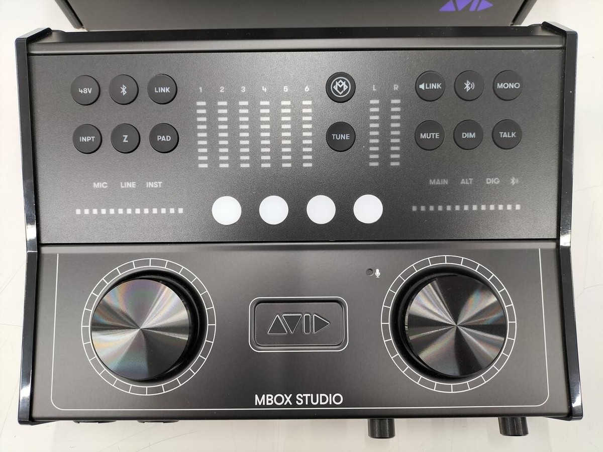 その他 Avid Mbox Avid MBox Studio USB Audio Interface USB-C Desktop Black top mint