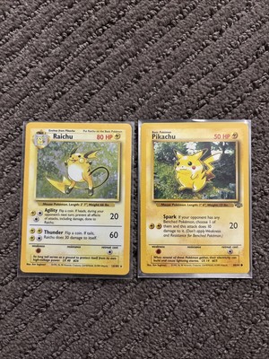 1995-99 Holographic Raichu And Jungle Pikachu