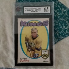1971/72 O-PEE-CHEE NHL CARD #152 BUTCH GORING ROOKIE RC KSA 6.5 EX/NM SHARP