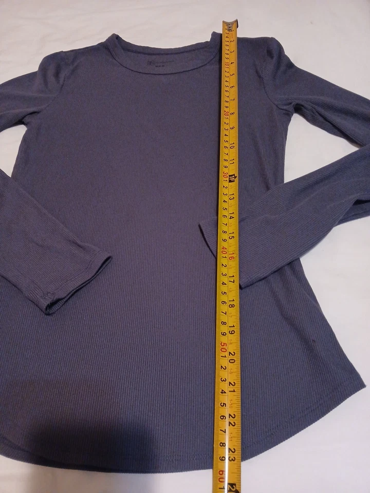 No Boundarie Shirt Womens M Gray Long Sleeve Blouse Worm Soft Christmas Top - Image 4 of 4