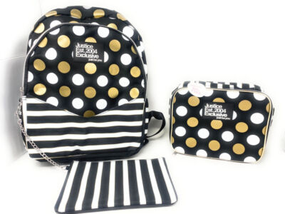 Black and White Patterned Backpack and Wallet Set Amazon.com: Sletend Mini Backpack Star Black White Fashion  main image 2