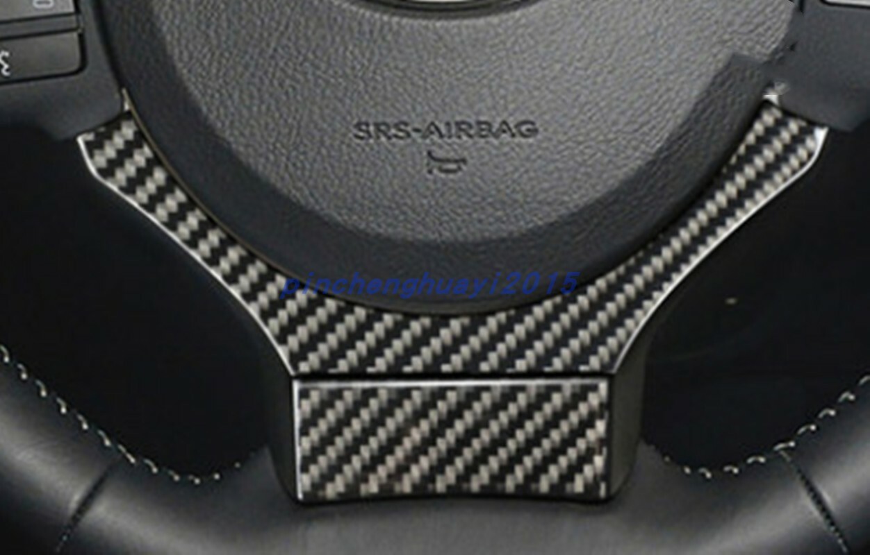Real Carbon Fiber Steering Wheel Decoration Cover For LEXUS IS250 IS300