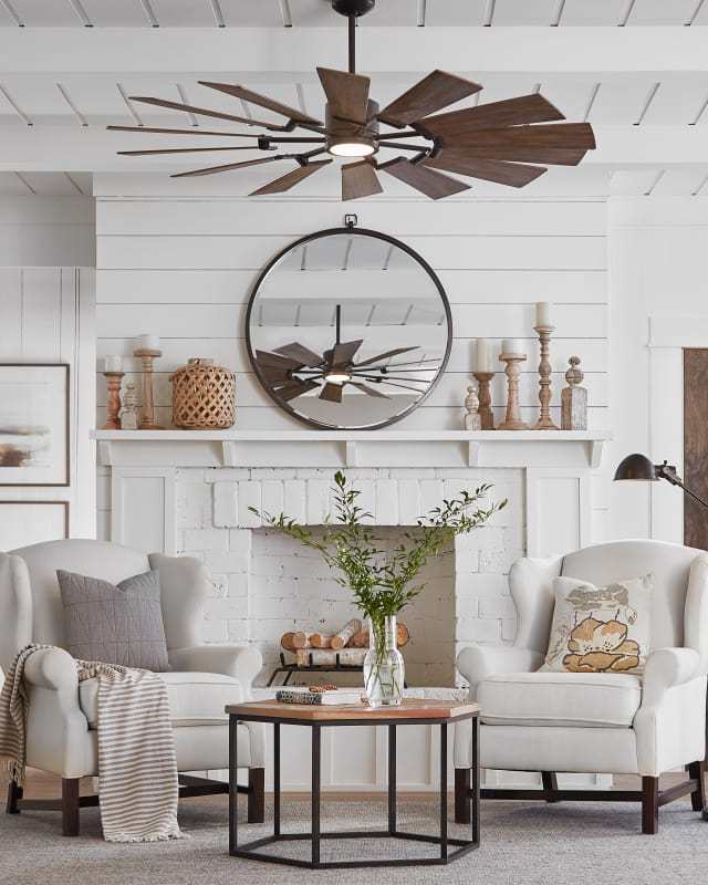 72 Windmill Ceiling Fan Prairie With Light Modern French