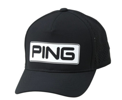 Ping Japan Golf Tour Cap HW-T2501 Flex Fit 2025 schwarz