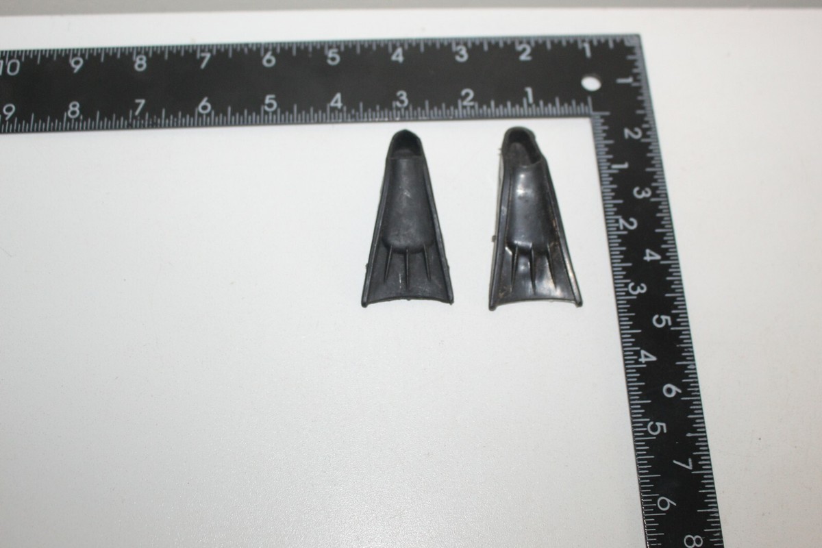 Vintage GI Joe Swim Fins / Flippers / Scuba Fins 1960s HASBRO 12