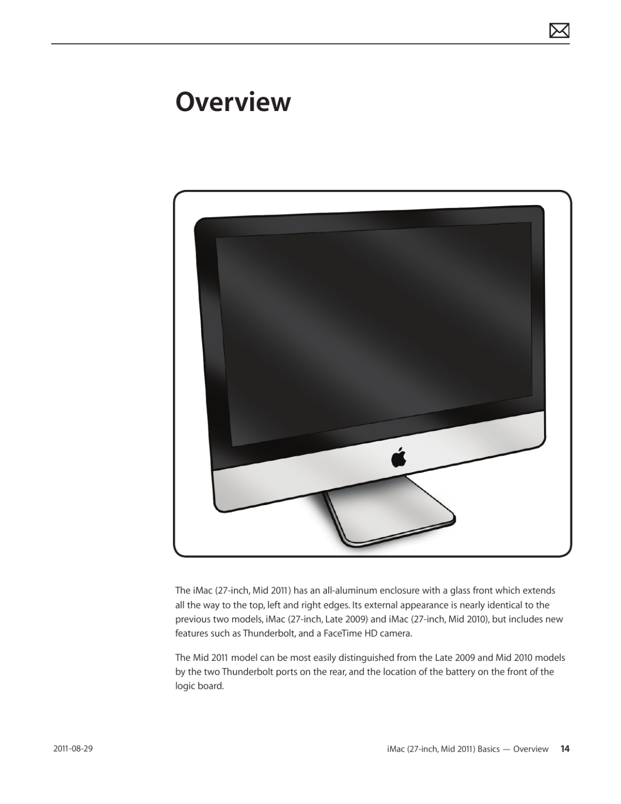 Apple iMac 27-inch Mid 2011 Technician Guide Service Manual | eBay