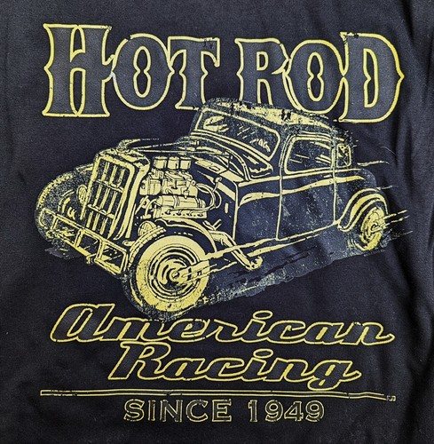 Hot Rod Sweatshirt Pullover S M XL Hanes 100% Bio Baumwolle Rockabilly V8 - Picture 2 of 2