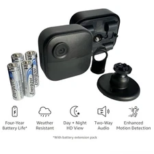 Blink Outdoor 4 Add-On Wireless Security Camera Black and Battery Extension Pack