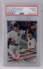 AARON JUDGE/BIRD 2017 TOPPS UPDATE PSA 9 DYNASTY ROOKIE CARD NY YANKEES