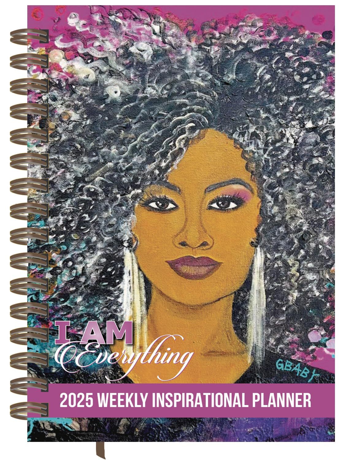 2025 African American Weekly Planner Shades of Color I Am Everything Highligh...