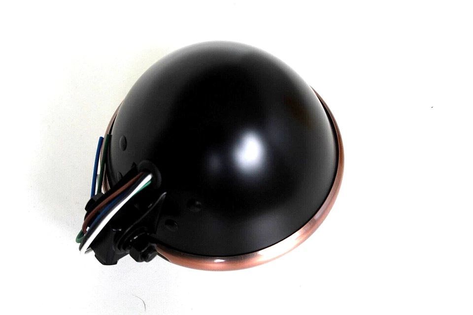 Scheinwerfer Bates Style schwarz Ø 5 3/4" Aufnahme unten E-Gepr. Klarglas H4 - Bild 4 von 4