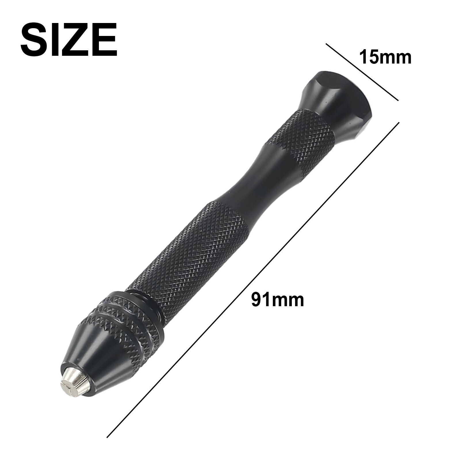 Compact and Lightweight Hand Drill with 25 Tungsten Carbide Drill Bits