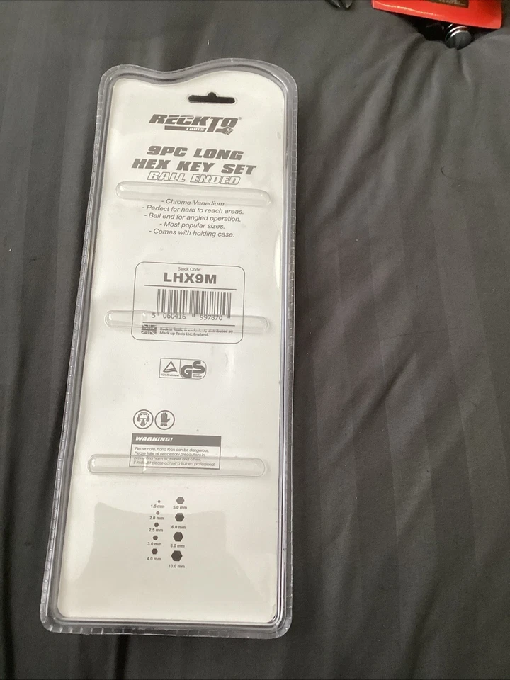 Reckto 9 Pce PRO . Long Ball Allen Key Set 1.5 Mm - 10 Mm - Image 2 of 2