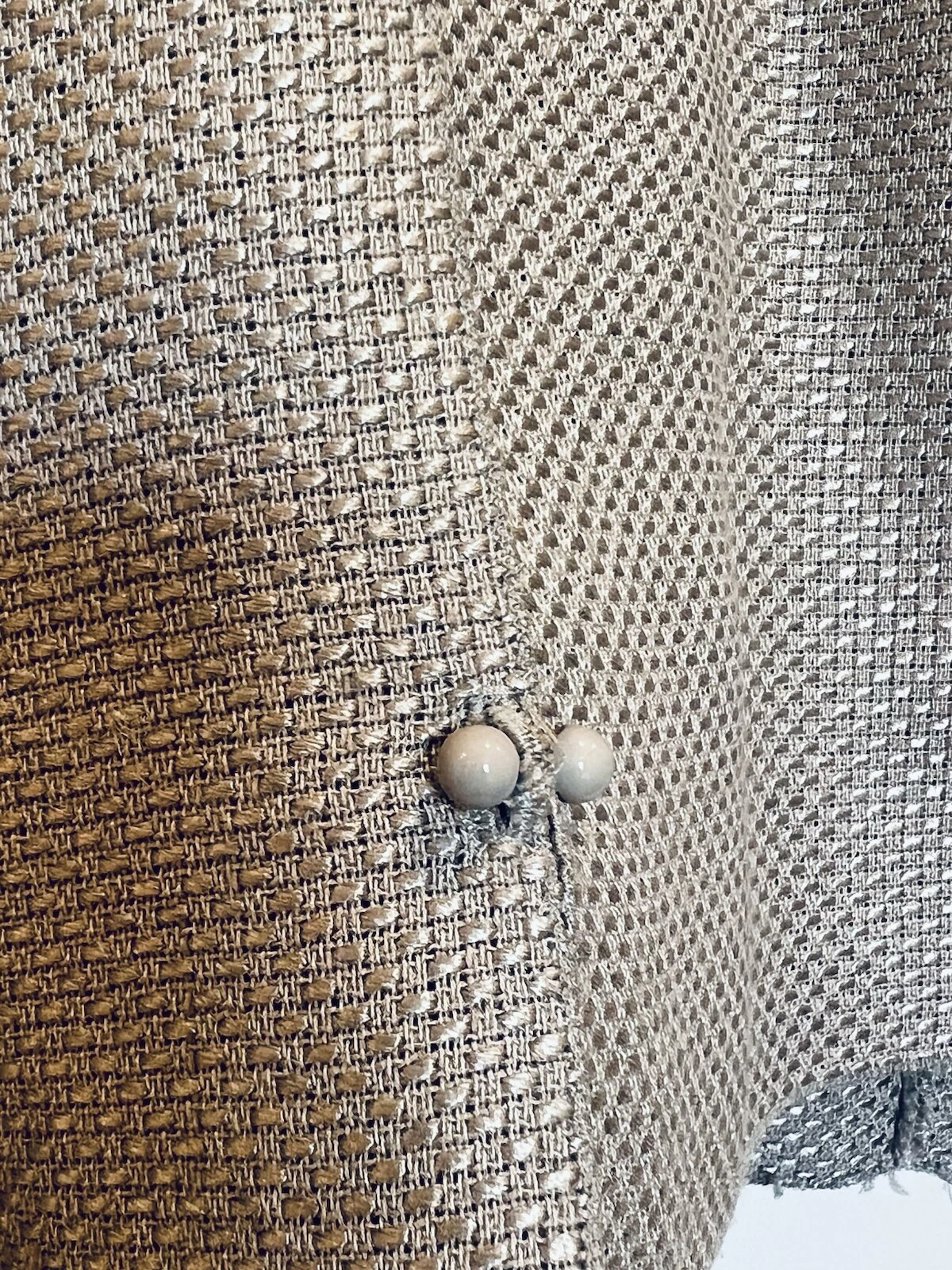 CHANEL Boutique Camicia Giacca Leggera Donna Logo CC Taglia 42 8