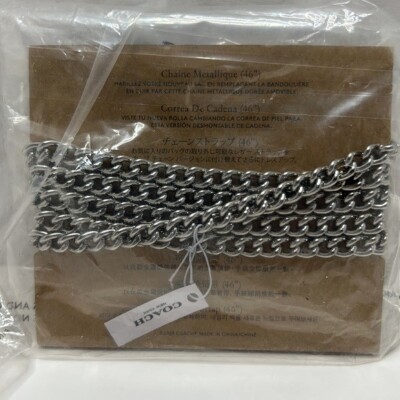 🐼💦 Coach F31126 🐼💦 Replacement Silver Chain Strap for