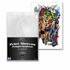 100 BCW 12x18 Print Sleeves Collectible Poster Photo Protectors Archival Quality