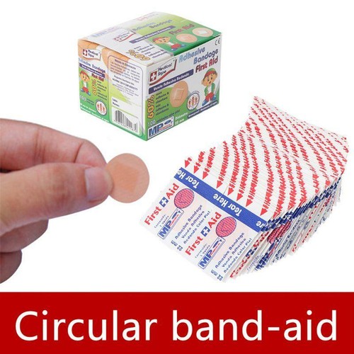 100Pcs Adhesive Round Band Aid Wound Plaster First-Aid Circle Ring Bandage 22mm - Picture 7 of 7