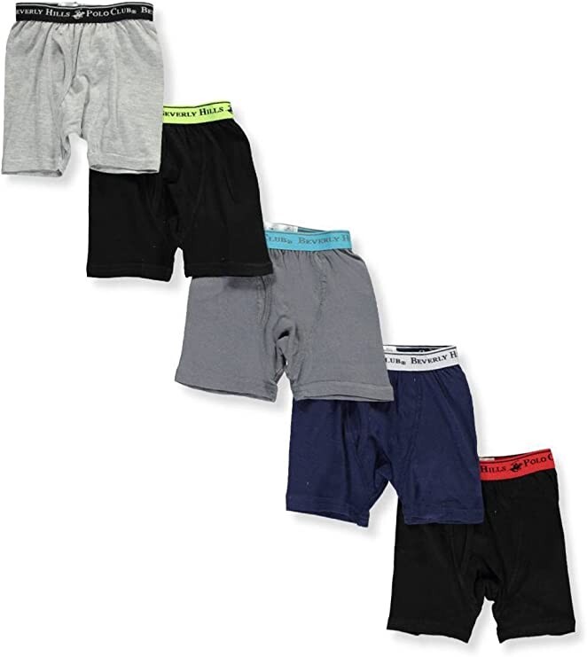 Beverly Hills Polo Club Boy s Boxer Briefs Pack Assorted Toddler Size  2T/3T