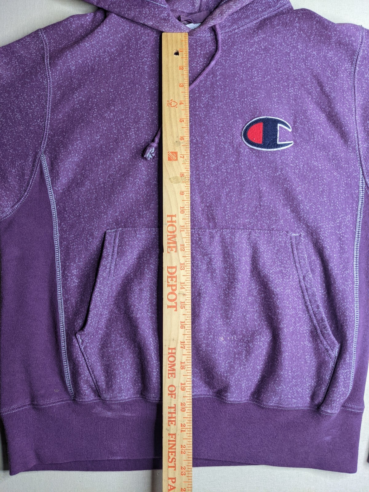 Champion Reverse Weave Big C Felt Patch Logo Pull… - image 9
