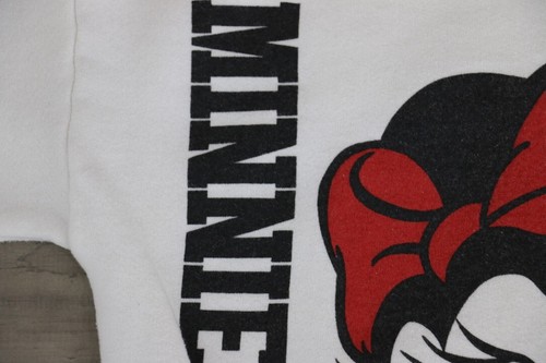 VINTAGE Disney Wear Kids Youth Size Medium Raglan Crew Neck Sweatshirt Minnie - Picture 3 of 7