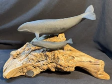 John Perry Double Whale Sculpture