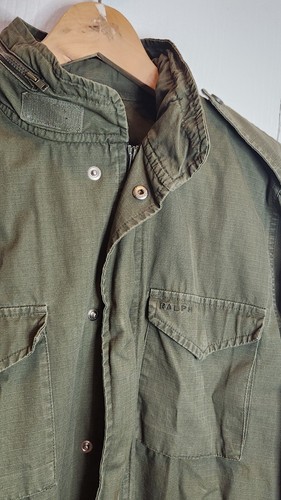 Ralph Lauren Green Safari Jacket Coat Hoodie Army Military Medium Mens Parka - Picture 18 of 22