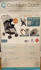 Compact Lightweight Travel Stroller Newborn Car Seat Compatible One-hand Fold