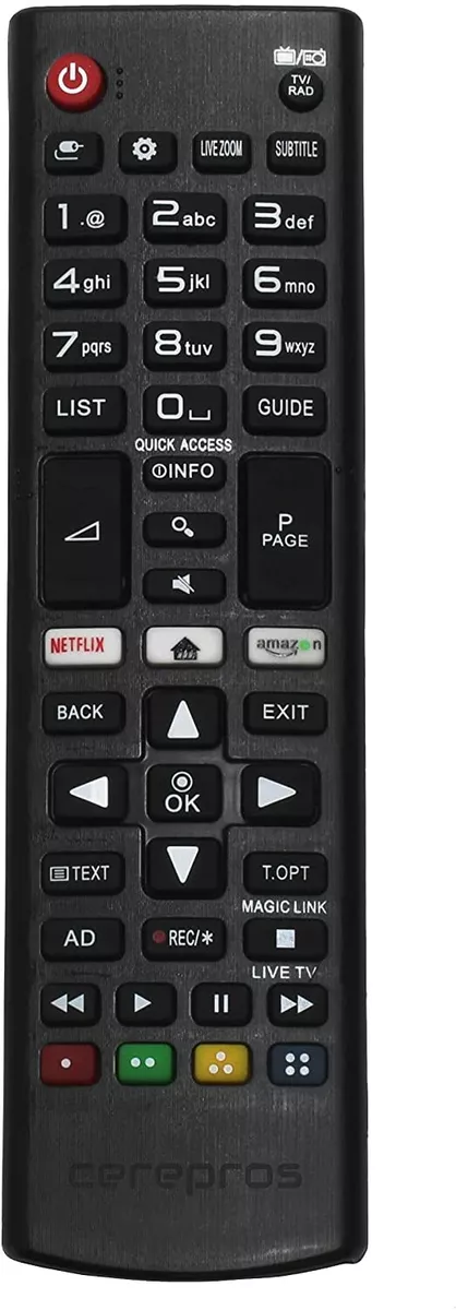Universal TV Remote Control for LG TVs