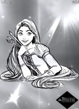 [DIGITAL CARD] Topps Disney - Rapunzel - Royal Visions 22 S1 Black White