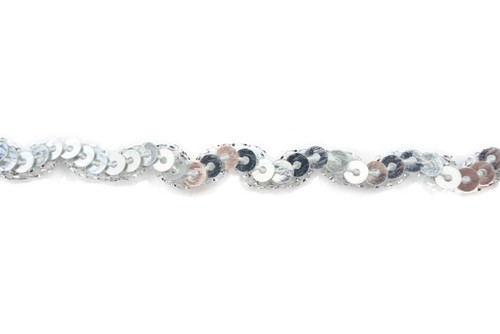 Metallic Sequin Braided Trimming For Bridal 10 Metre 5mm Sewing Wedding Craft UK - Picture 6 of 6