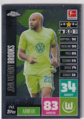 Topps Match Attax Bundesliga Chrome 20/21 Nr. 142 John Anthony Brooks
