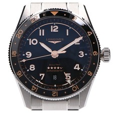 Longines Spirit Zulu Time 42mm GMT Black Dial Steel Watch 2