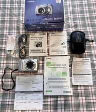 Canon PowerShot SX 110IS 9.0MP 10x Digital Camera Silver  Working Condition