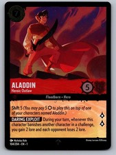 Aladdin - Heroic Outlaw 104/204 The First Chapter Lorcana Cold Foil NM