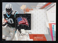 2003 SPx Winning Materials Jersey Flag 7/25 Julius Peppers #NFL-JP HOF wo2