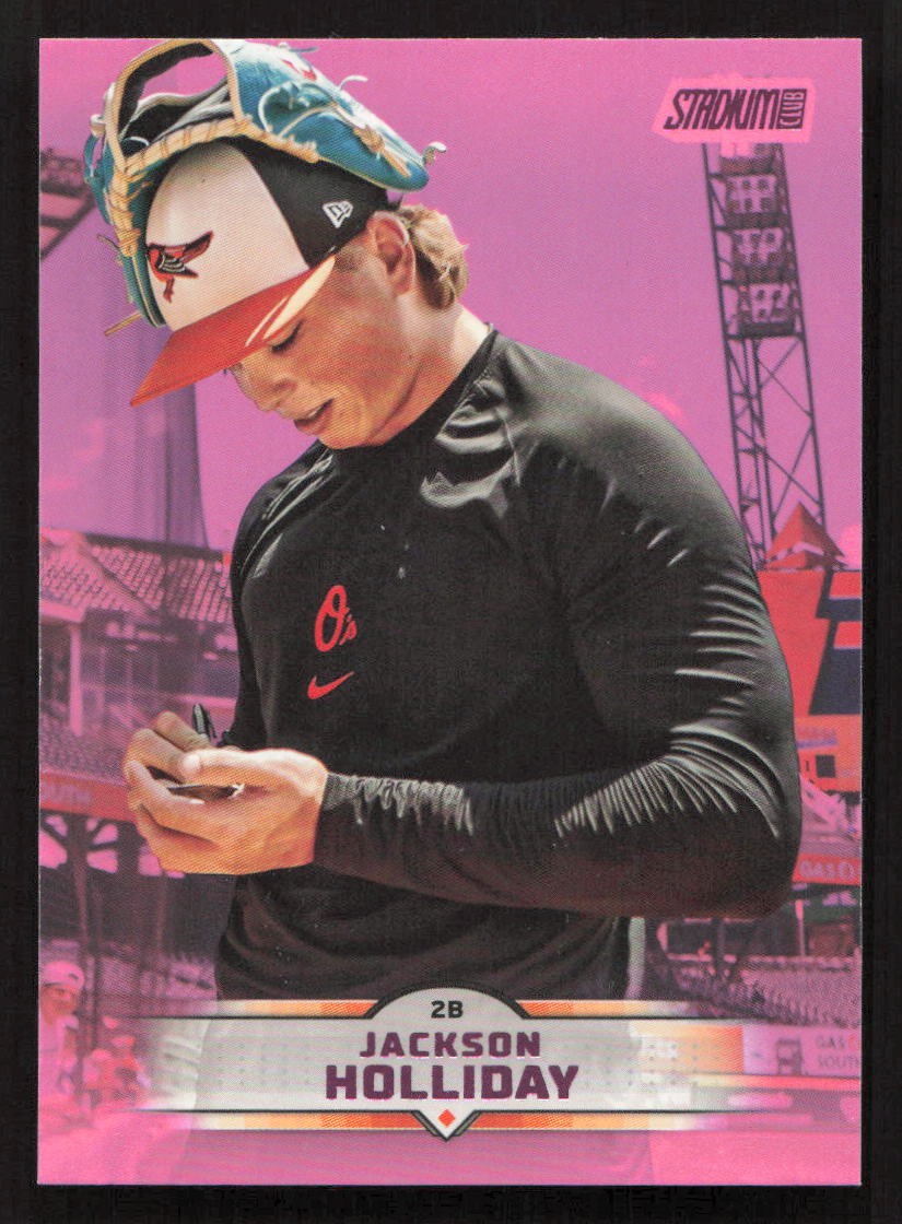 2025 Stadium Club Jackson Holliday Pink Foil #73 Card