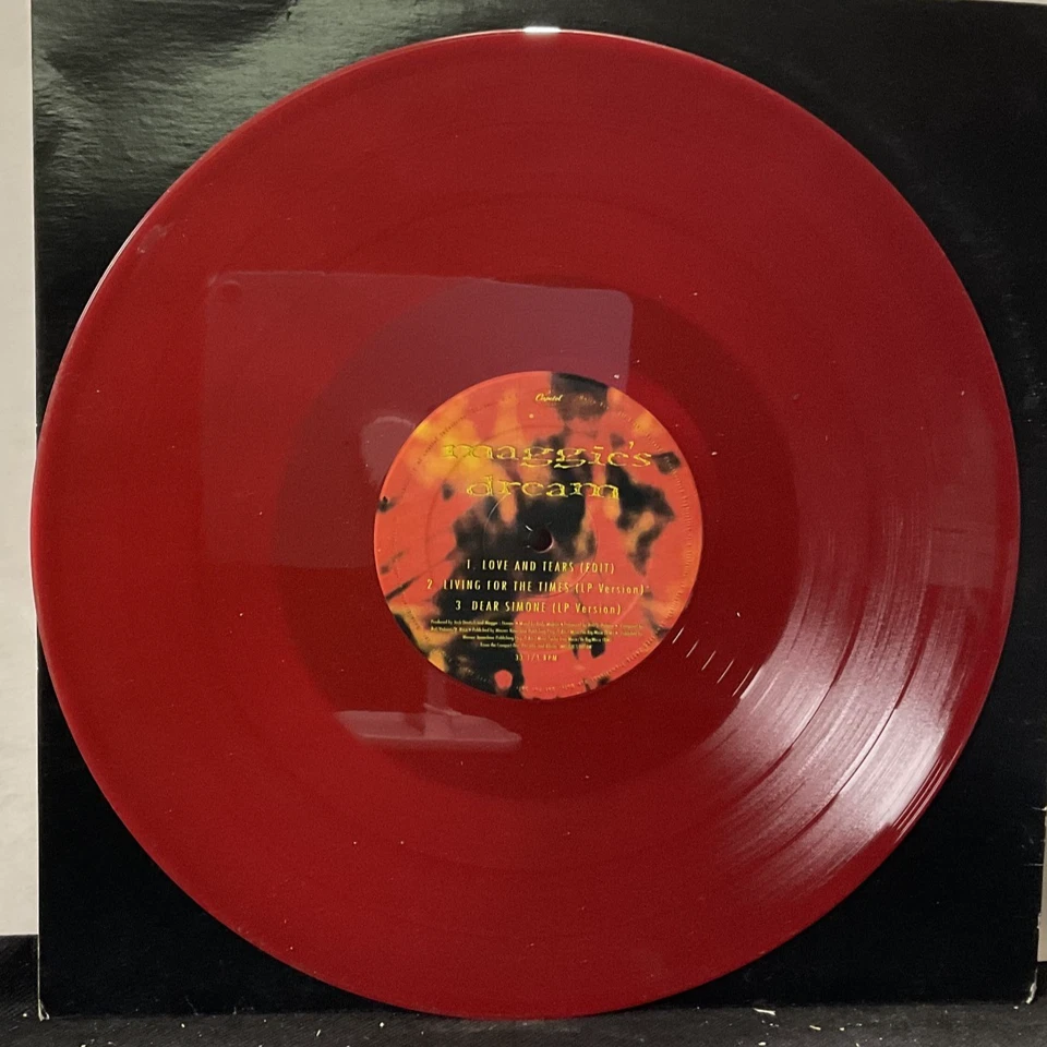 A39 Maggie's Dream: Love & tears/ Living For The Times / Dear Simone, 1990 PROMO Foto 2 de 2