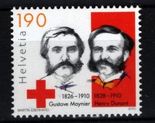 Switzerland 2010 Red Cross Henry Dunant Gustave Moynier MNH   (153)