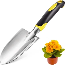Garden Shovel, Trowel Garden Tool, Stainless Steel Heavy Duty Trowel, Soft Rubbe