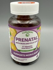 Lunakai Women's Multi 60 Gummies Non-GMO Lemon Multivitamin 17 Nutrients