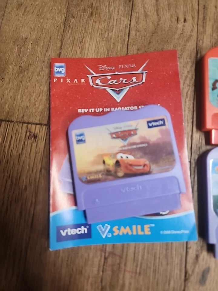 Vtech VSmile Lot Of 4 Video Games Disney, Cars, Tinkerbell, Toy Story 2, Wall E - Image 2 of 4