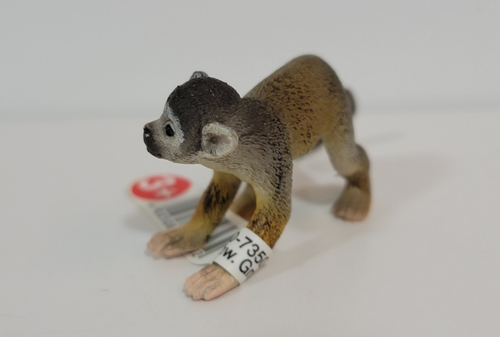 Schleich Spider Squirrel Monkey 14723 Wildlife Animal Figure RARE RETIRED - Afbeelding 3 van 4