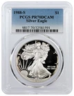 1988 S $1 1 oz Proof Silver American Eagle PCGS PR70 DCAM Deep Cameo