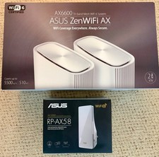 ASUS ZenWiFi XT8 Tri-Band Mesh Wi-Fi 6 System - White (Set of 2