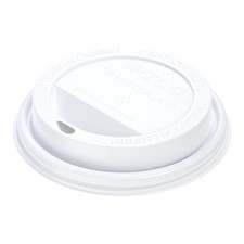 Traveler Disposable Dome Lid White Plastic 100 Ct TLP316-0007