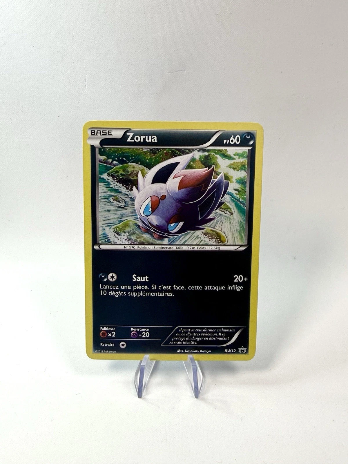 Zorua BW12 Black & White Holo Rare Black Star Promo French Komiya Pokemon NM
