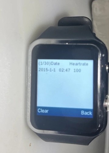 Smartwear Bluetooth Mobile Phone Smart Health Watch 42mm Case 2015 Rechargeable - Photo 13 sur 17