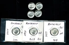 ROOSEVELT DIMES -90% SILVER - lot of (7) - .0723 Oz silver each - Lot #Z