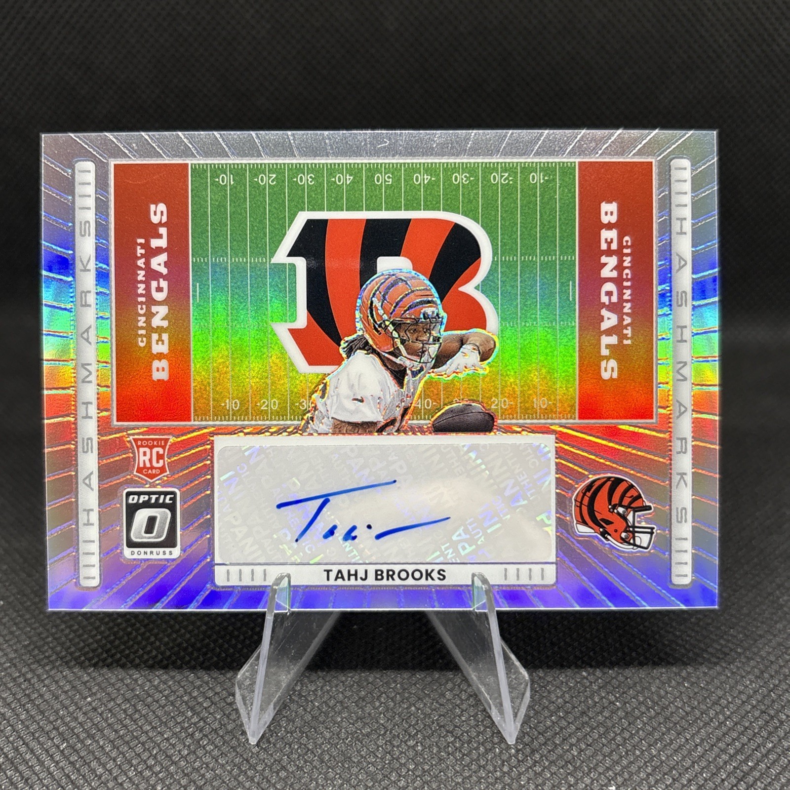 Tahj Brooks Panini Donruss Optic Hash Marks #TB Base